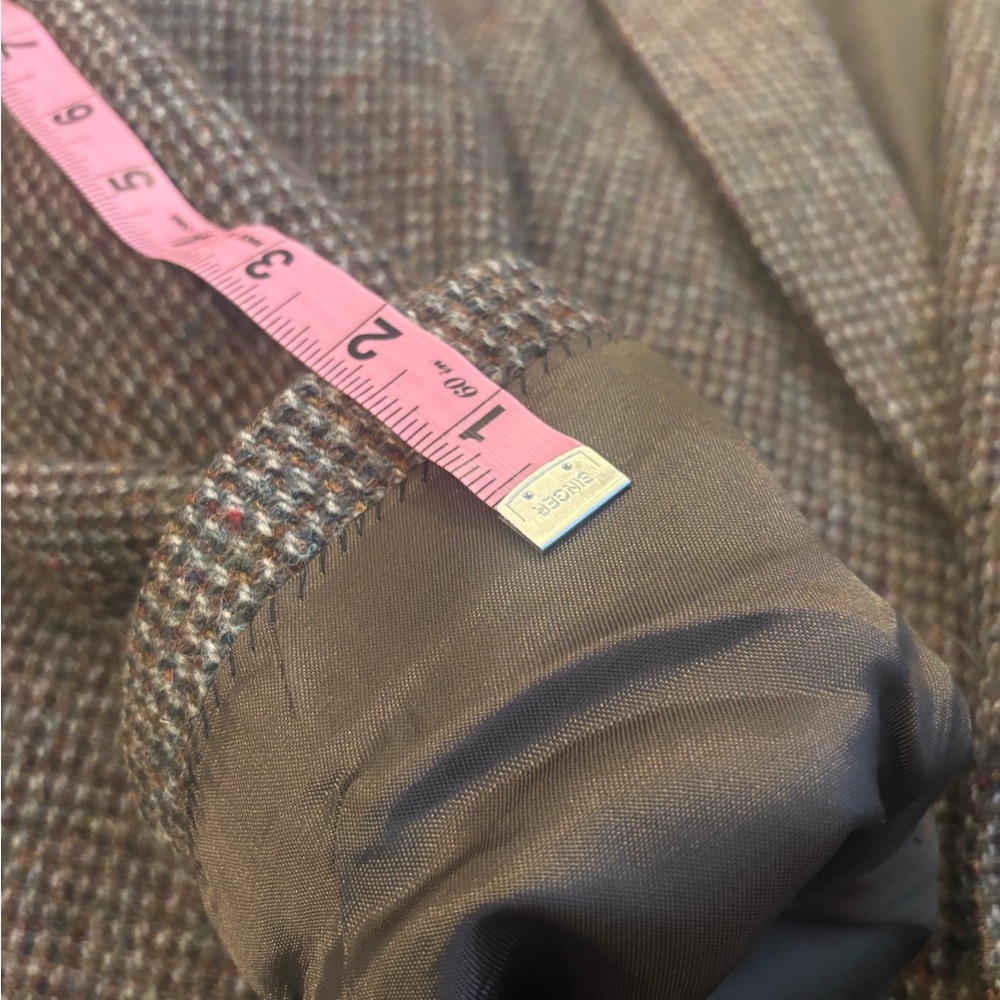 Mens Vintage Harris Tweed Wool Blazer - 42L - Picture 10 of 11